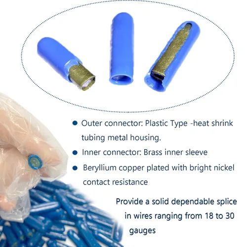 Miniatura 4 de Tipo B Conectores de alambre llenos de gel, Alarma Teléfono Silicona Alambre Crimpado Frijol Empalme para aplicación de bajo voltaje (100 PCS)