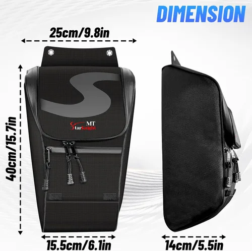 Miniatura 6 de StarknightMT 2020-2025 Bolsa de almacenamiento PRO XP 1680D impermeable Bolsa central Compatible con Polaris RZR PRO XP/XP 4 2020 2021 2022 2023