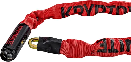 Miniatura 3 de Kryptonite Keeper 785 Cerradura de cadena para bicicleta, 2.8 pies de largo, cerradura de cadena para bicicleta antirrobo resistente con llaves