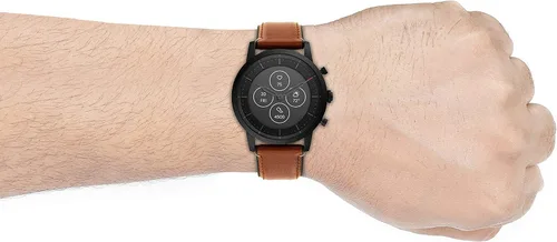 Miniatura 4 de Fossil Reloj inteligente híbrido Collider HR para hombre con pantalla de lectura siempre encendida frecuencia cardíaca seguimiento de actividad
