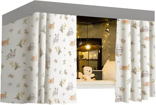 Miniatura 28 de Cortinas para litera individual y doble, cortinas de tienda de campaña para cama, tela a prueba de polvo, cortinas de privacidad para debajo