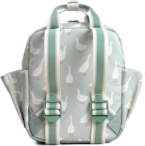 Miniatura 8 de Itzy Ritzy Mochila para niños pequeños – Bolsa de guardería – Cuenta con correas ajustables para el hombro, 2 bolsillos laterales e interior Ganso