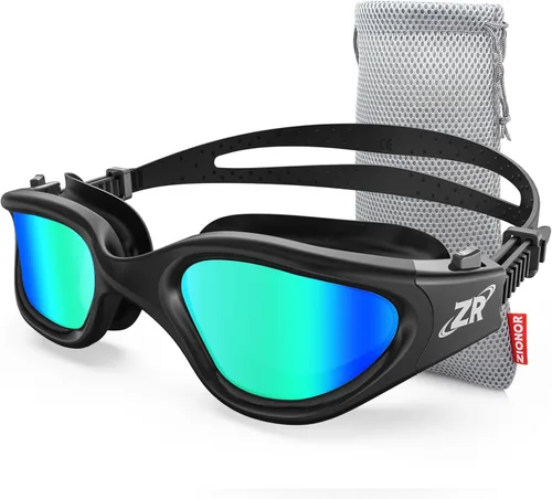 Miniatura 12 de ZIONOR G1 - Gafas de natación polarizadas unisex para mujeres adultas, antiniebla, 100% anti UV, gafas de buceo A0 (polarizado + espejo dorado)