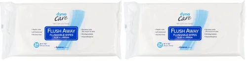 Miniatura 9 de Dynarex DynaCare - Toallitas desechables para higiene de baño para adultos, sin alcohol, seguras para alcantarillas y sistemas sépticos, toallitas