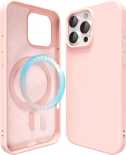 Miniatura 80 de oakxco Funda de silicona para iPhone 12 Pro Max, magnética, compatible con carga inalámbrica Magsafe, cubierta protectora de goma suave y delgada