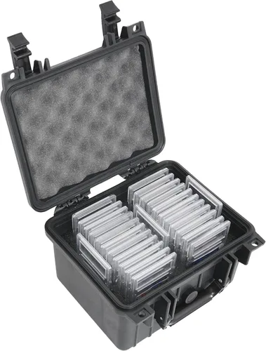 Miniatura 7 de Case Club 53 Graded Card Slab Carrying Case - Waterproof Slotted Storage Fits PSA/BGS/FGS/SGC Graded Slabs - Sports/Trading Collector Box for