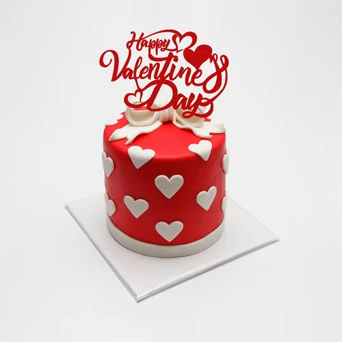 Miniatura 5 de 1 pieza de decoración para pastel del día de San Valentín con purpurina roja dulce corazón de San Valentín, decoración de tartas de San Valentín