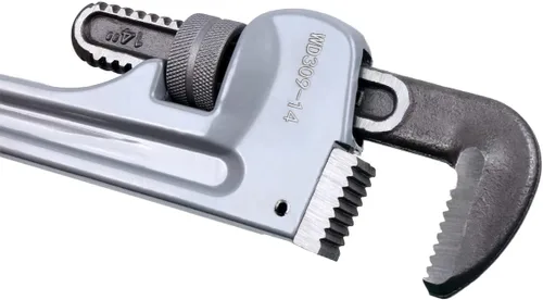 Miniatura 7 de WEDO Llave de tubo de 8 pulgadas, llave de plomería recta de aluminio, llave de tubo ajustable, apertura máxima 4.331 in, cabeza forjada de acero al
