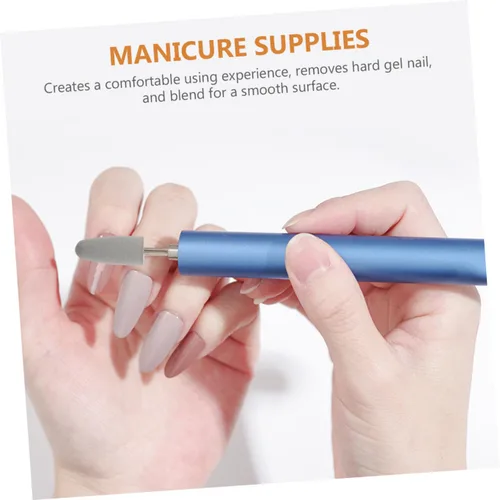 Miniatura 8 de POPETPOP 2 unids Bits Nail Grinding Head Silicon Bit para Nail Drill Manicura Set para máquina de manicura eléctrica