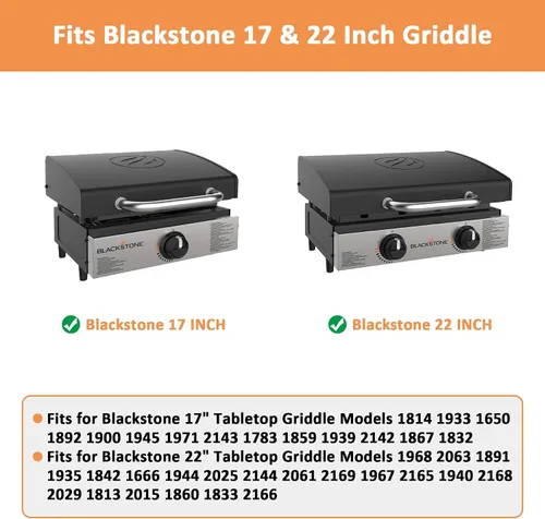 Miniatura 3 de AJinTeby Regulador de parrilla de gas apto para parrillas de mesa Blackstone de 17 pulgadas y 22 pulgadas, para la serie Blackstone Adventure Ready