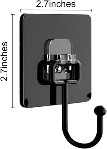 Miniatura 3 de Ganchos adhesivos fuertes, ganchos de pared transparentes sin taladrar para cocina, baño y uso doméstico, ganchos adhesivos resistentes sin daños