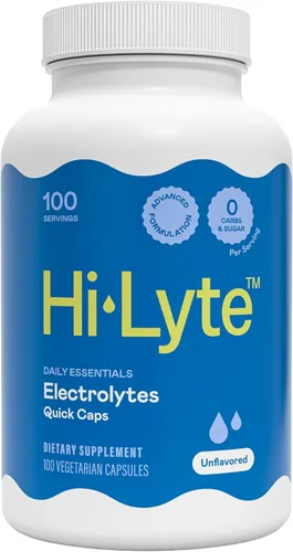 Hi-Lyte Cápsulas de reemplazo de electrolitos | Suplemento de rehidratación rápida | Vegano, vegetariano, apto para dieta cetogénica | Suave con el