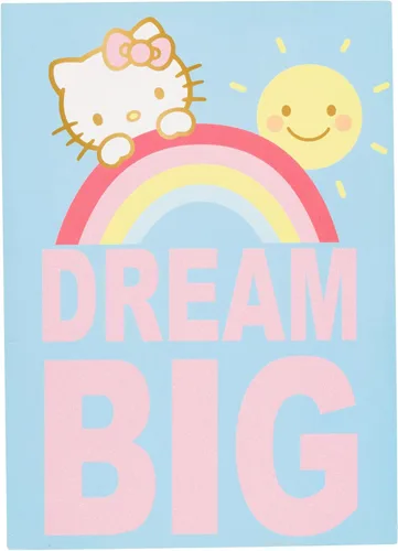 Miniatura 6 de Silver Buffalo Arte de pared con diseño de nave espacial de Hello Kitty de 5 x 7 x 1.5 pulgadas