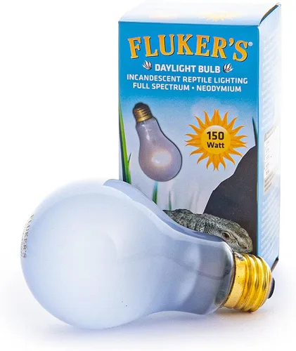 Miniatura 7 de Fluker's Iluminación incandescente para reptiles, bombilla de espectro completo para reptiles, fabricada con neodimio, proporciona luz infrarroja