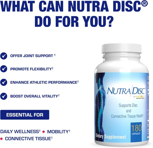Miniatura 5 de Nutra - Suplemento de apoyo para disco y articulaciones, suplemento restaurador de ligamento y tendón para cartílago clínicamente formulado