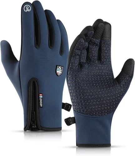 CURELIX Guantes de invierno para hombres y mujeres, con pantalla táctil, cálidos, guantes térmicos para clima frío, para correr, ciclismo,