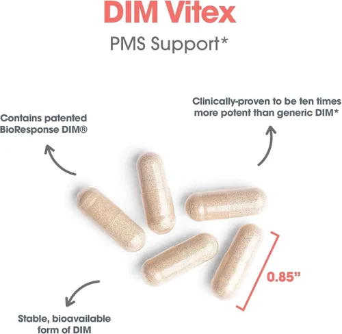Miniatura 6 de Allergy Research Group DIM Vitex - Apoya el metabolismo del estrógeno - DIM con NAC y vitamina B y magnesio - 60 porciones - 120 cápsulas