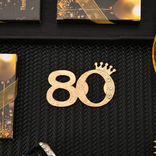 Miniatura 4 de 50 paquetes de 80 abrebotellas para fiestas de cumpleaños de 80 años, regalos o recuerdos para invitados, 80 aniversario de boda, fiesta