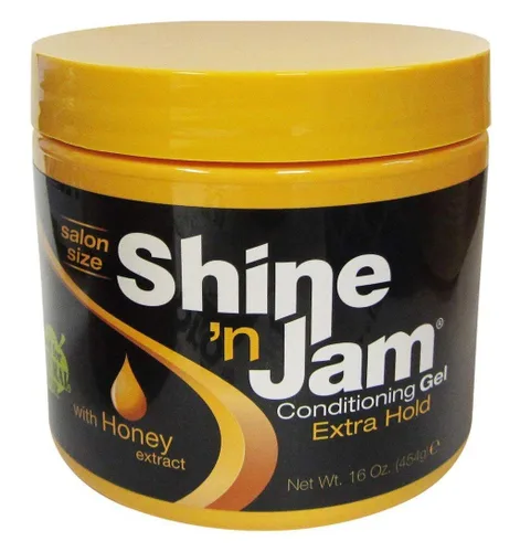 Shine N Jam Gel acondicionador fijación extra, envase de 16 onzas (473ml) (Paquete de 2)