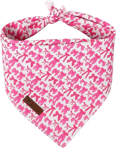 Miniatura 41 de Bandana de verano para perros, bufanda triangular de rejilla de algodón cómoda para perros medianos y grandes, pañuelo lavable para mascotas