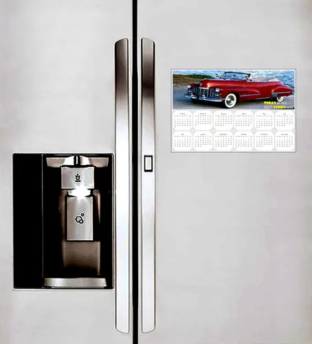 Miniatura 4 de Calendario magnético 2025 – Imanes de calendario – Today is my Lucky Day – Resistente a la decoloración, desgarros y agua – Edición Cars #44