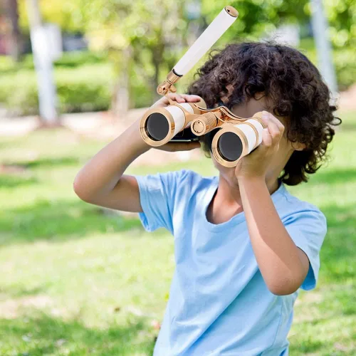 Miniatura 2 de Lentes binoculares de ópera para telescopio, 3 x 25, mini gafas de teatro portátiles con transporte, binoculares de teatro compacto con mango