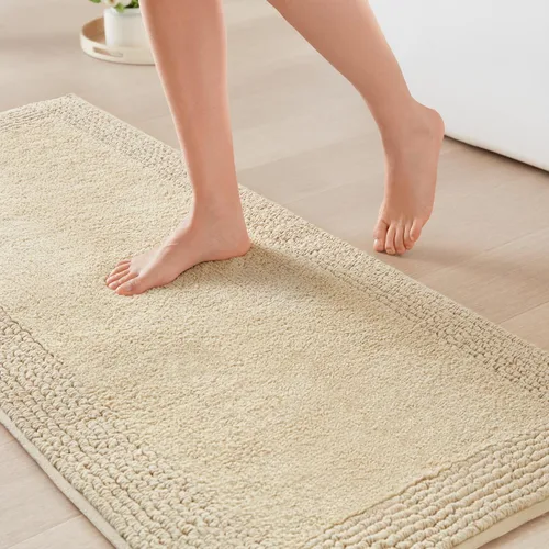 Miniatura 12 de Madison Park Splendor - Alfombra de baño reversible 100% algodón con mechones, 3000 GSM, calidad hotelera, lujosa, felpa, pelo medio, tapete de baño