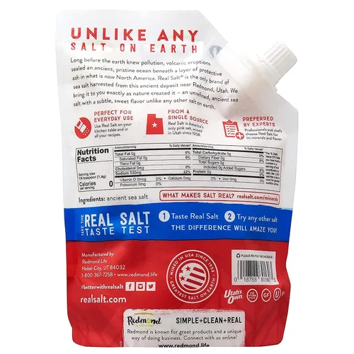 Miniatura 2 de Redmond Real Sea Salt - Natural sin refinar Kosher, sin gluten, bolsa de 16 onzas (paquete de 1)