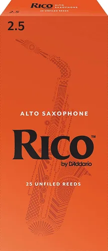 Miniatura 10 de D’Addario Woodwinds, cañas para saxofón Rico, saxofón alto, RJA2520, resistencia 2.0, paquete de 25