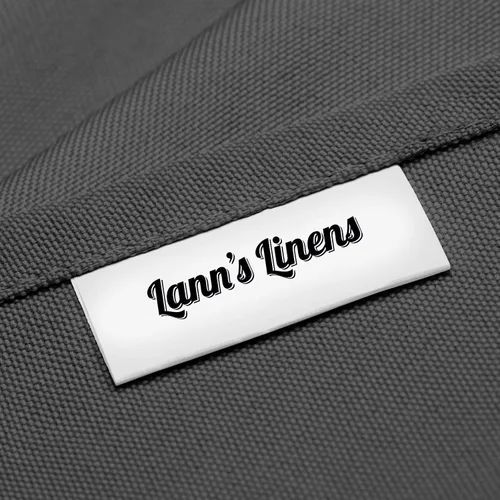 Miniatura 4 de Lann's Linens - Mantel rectangular de tela de poliéster de primera calidad para bodas, banquetes y restaurantes Gris Oscuro