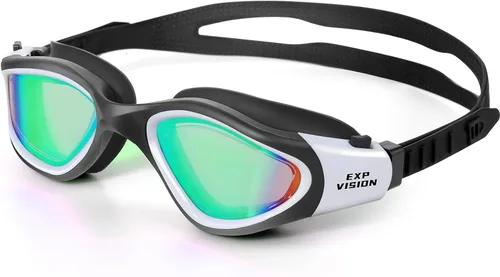 Miniatura 10 de EXP VISION Gafas de natación para adultos, gafas de natación antivaho para mujeres y hombres, sin fugas, gafas de agua de triatlón