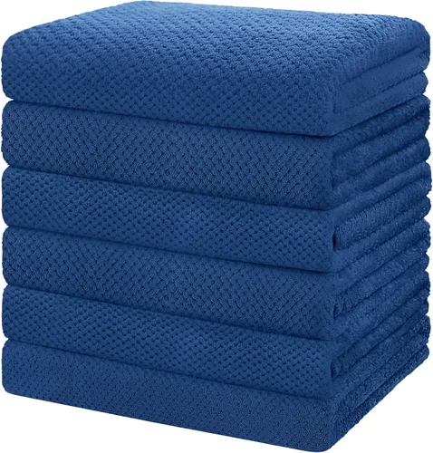 Miniatura 9 de HOMEXCEL Juego de Sábanas de Baño Toallas Paquete de 2 (35 x 70 Pulgadas), Toallas de Baño Ultra Suaves para Baño, Toallas Ligeras y de Secado Negro