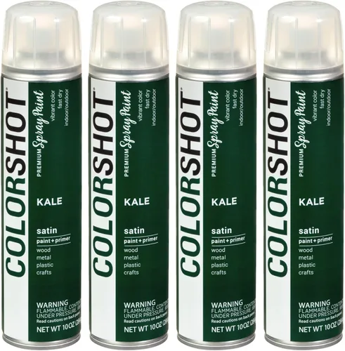 Miniatura 38 de COLORSHOT Pintura en aerosol brillante, aromaterapia (lavanda) 10 onzas, paquete de 4, pintura acrílica de secado rápido, uso en interiores