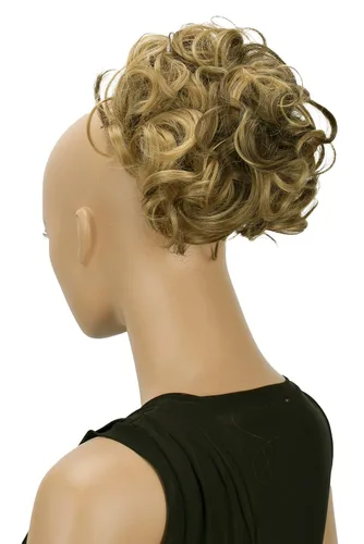 Miniatura 7 de CAISHA Moño Hairpiece Cola de caballo Topknot Hepburn-Bun Scrunchie Updo Ash Brown Light Blonde Mix HK124
