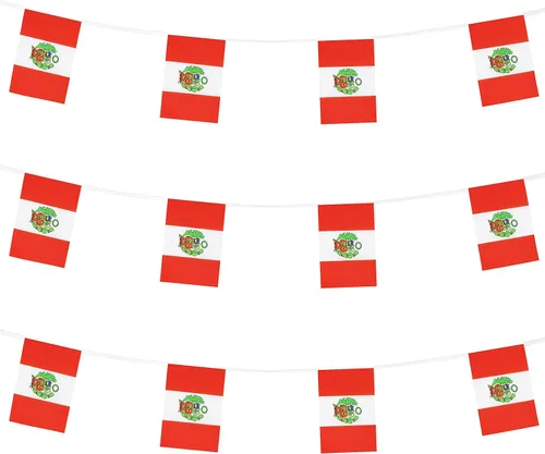 Miniatura 46 de ZXvZYT Cadena de bandera mexicana de México, pequeñas banderas de banderín de México, para gran apertura, eventos deportivos nacionales