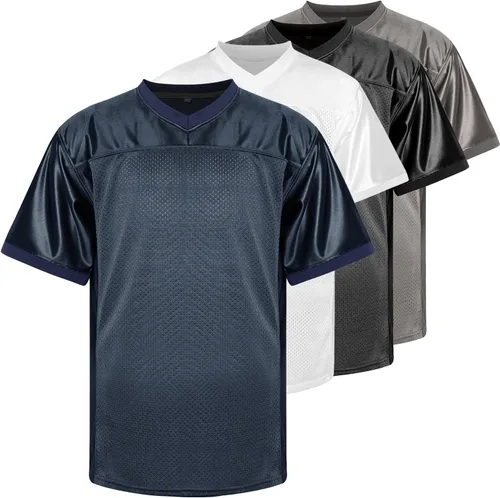 Phoneutrix Jersey de fútbol en blanco, camiseta deportiva camiseta Hip Hop para fiesta