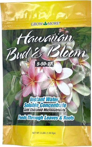 Miniatura 7 de Grow More Fertilizante Hawaiian Bud and Bloom 5-50-17 Libre de Urea - 1.5 libras de Fertilizante Potenciador de Floración Soluble en Agua