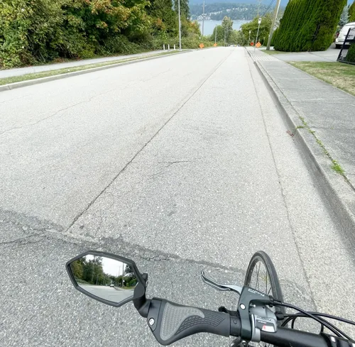 Miniatura 6 de Hafny Nuevo espejo retrovisor de barra de bicicleta, lente de vidrio HD, espejo de bicicleta ajustable y giratorio seguro, resistente a explosiones