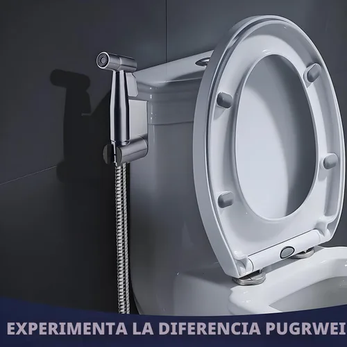 Miniatura 7 de Nueva versión de pulverizador de bidé de mano para inodoro, juego de rociador de bidé de baño de acero inoxidable de primera calidad, rociador