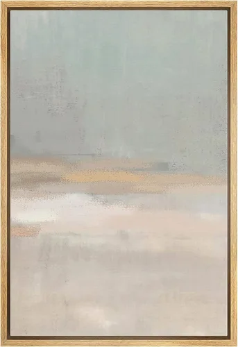 Miniatura 14 de IDEA4WALL Lienzo enmarcado para pared, acuarela pastel, cordillera, valle, ilustraciones abstractas, naturaleza, arte moderno, bohemio, decorativo