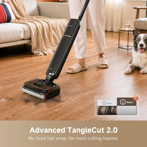 Miniatura 5 de DREAME Aero - Aspiradora en seco y húmedo, mopa todo en uno para suciedad húmeda y seca, 0 residuos de cabello, ideal para dueños de mascotas