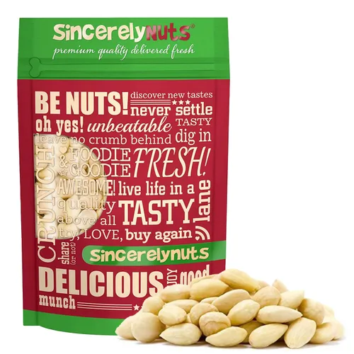 Miniatura 8 de Sincerely Nuts Almendras enteras sin sal tostadas sin cáscara - Bolsa de 2 libras - Increíblemente sabrosas - Selladas para mantener la frescura