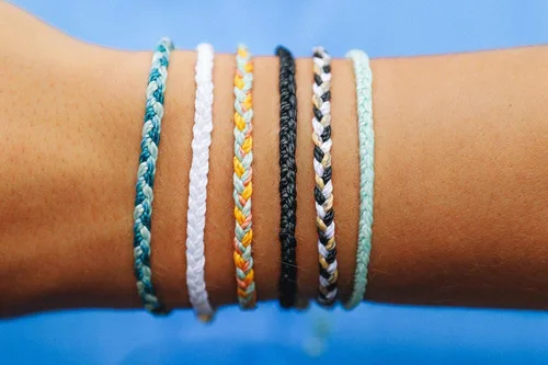 Miniatura 4 de Pura Vida - Mini Pulsera trenzada Brazalete chapado, banda ajustable