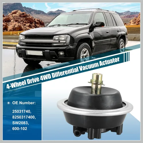 Miniatura 2 de Actuador de vacío diferencial delantero 4WD de tracción en las 4 ruedas 25031740 para Chevrolet S10 Blazer 1983-2005 para Pontiac 6000 1988-1990