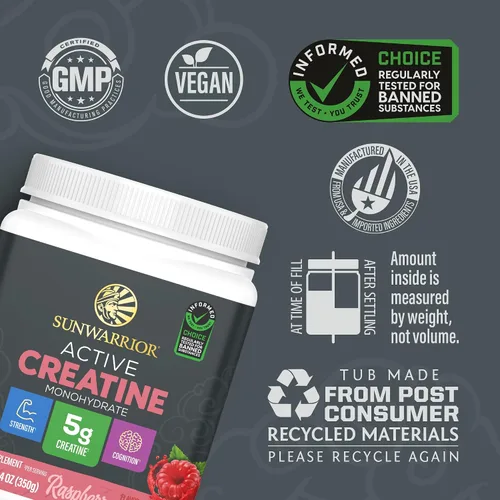 Miniatura 3 de Polvo de Creatina Monohidrato Micronizada Suplemento de Preentrenamiento y Recuperación Apoya el Desarrollo Muscular, Entrenamiento de Fuerza