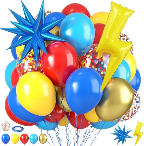 Miniatura 12 de Globos de Baloncesto, Globos de Confeti Naranja Negro Metálico Plateado con Globo de Papel de Aluminio de Baloncesto para Cumpleaños de Niño Fiesta