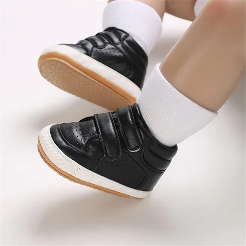 Miniatura 2 de E-FAK Zapatos de bebé para niños y niñas, zapatillas para bebés, suela de goma antideslizante, zapatos de cuna para primeros pasos de niños pequeños