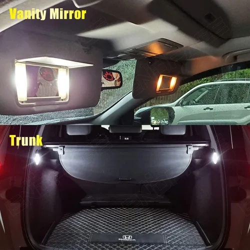 Miniatura 5 de Kit de 8 luces LED CRV para interiores Honda CR-V 2007 2008 2009 2010 2011 2012 blanco 6000K paquete de iluminación LED interior + luces
