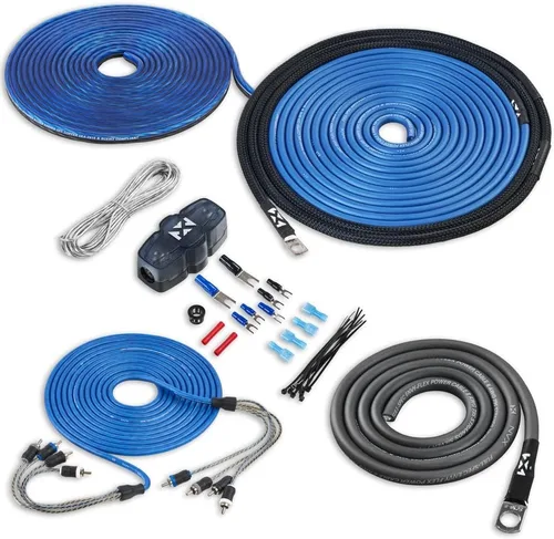 Miniatura 9 de NVX Kit de cableado de amplificador dual 1/0 calibre 1/0 AWG 100% OFC sin cable RCA - XAPK1D