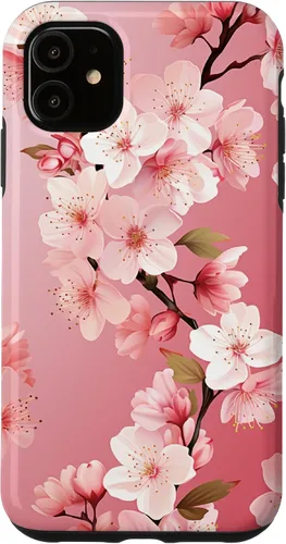 Miniatura 8 de Funda para iPhone 15 Pro Max Japón Pink Flower Sakura Florist Anime Cherry Blossom